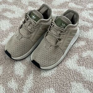 Adidas Kids Beige and Olive Sneakers